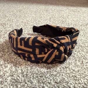 Handmade Black and Tan Headband